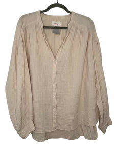 Xirena Size Large Cream Pre-Owned Shirt- Ladies
