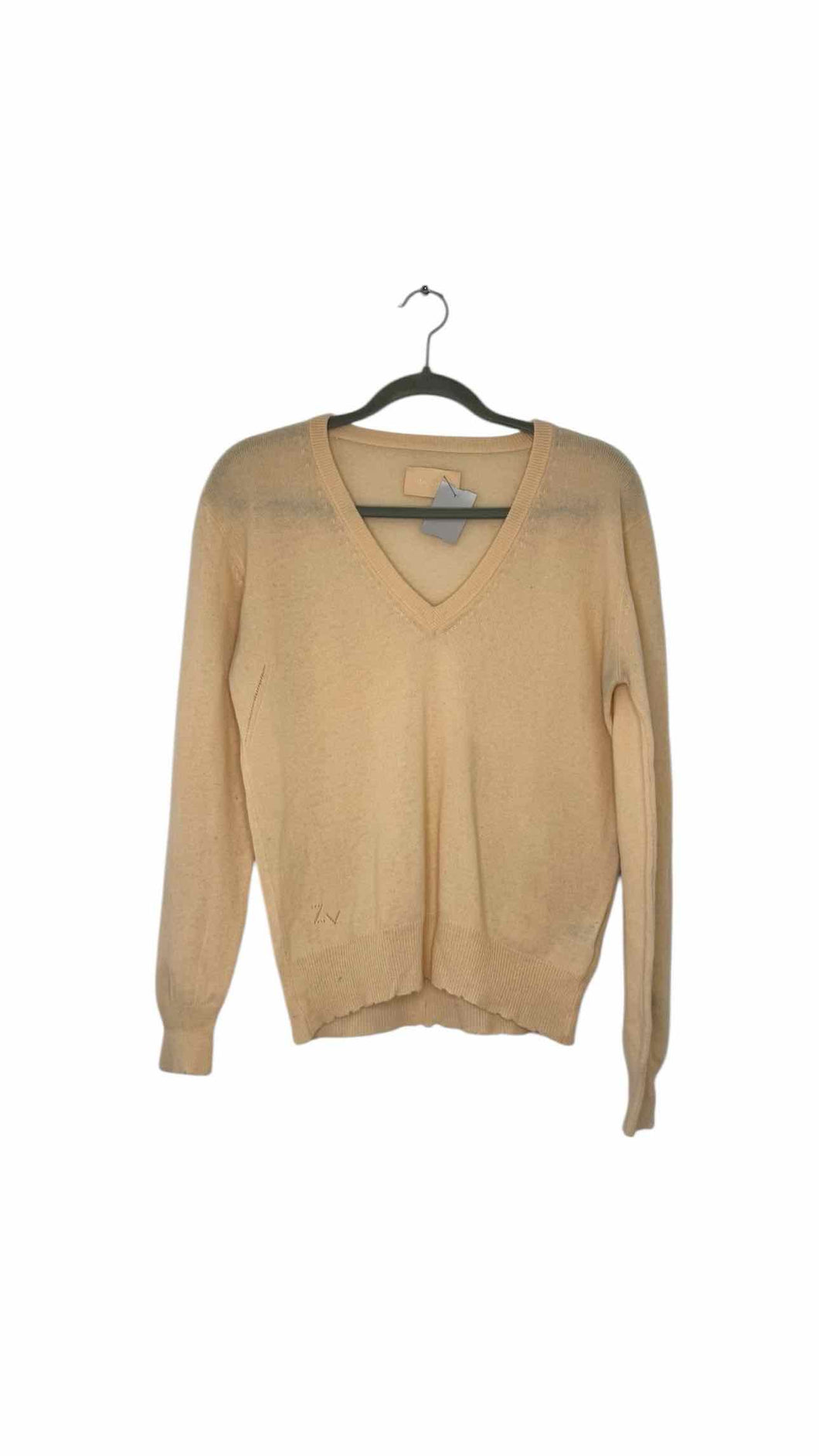 Cyrus Size Medium Beige Pre-Owned Sweater- Ladies