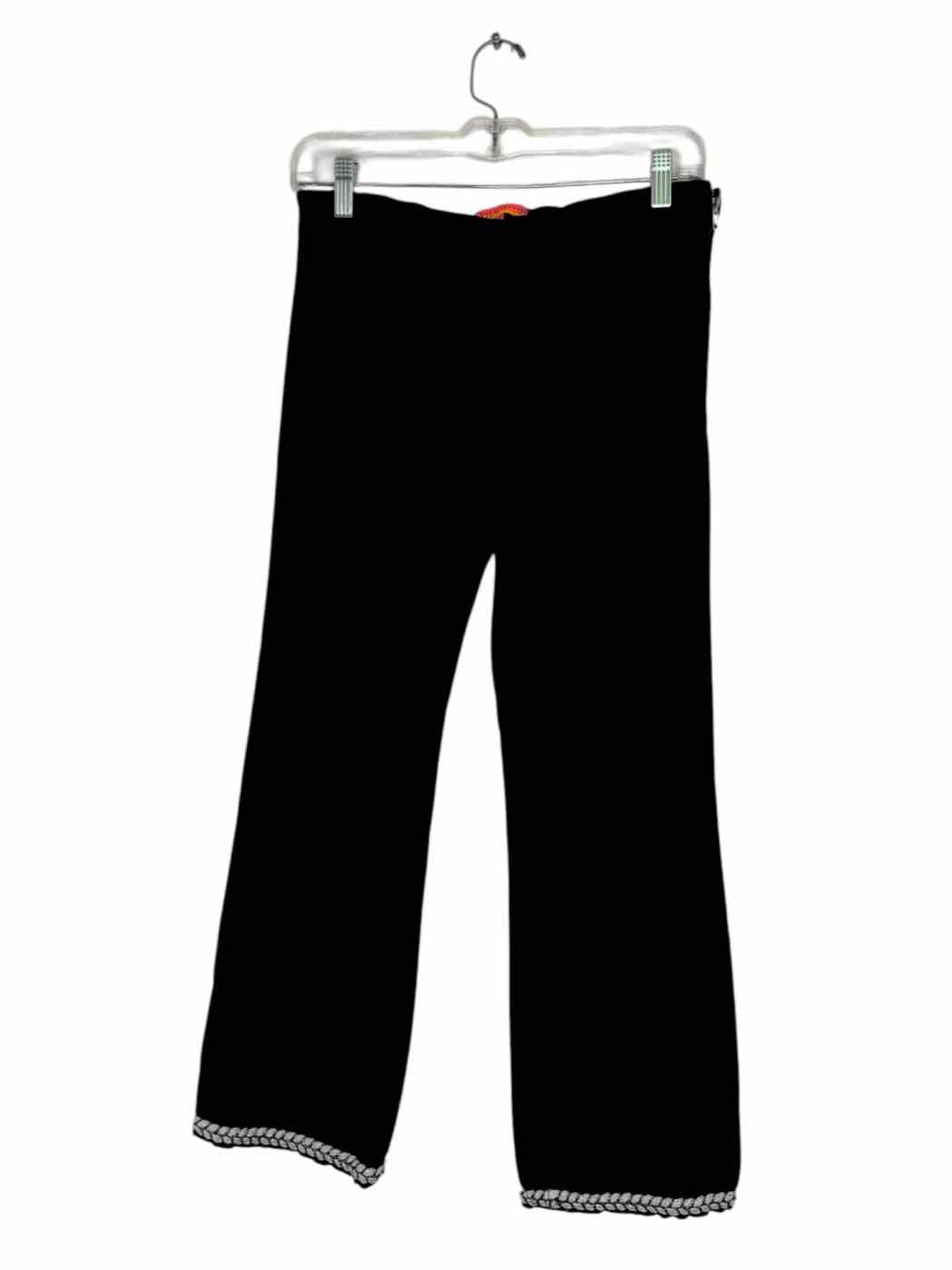 Vilagallo Size 10 Black Pre-Owned Pants- Ladies