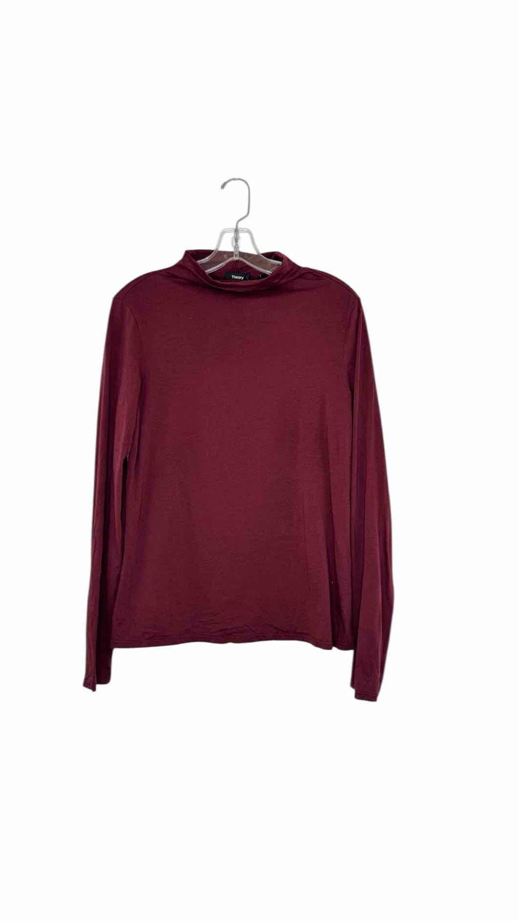 Theory Size Large Burgundy Pre-Owned Top- Ladies