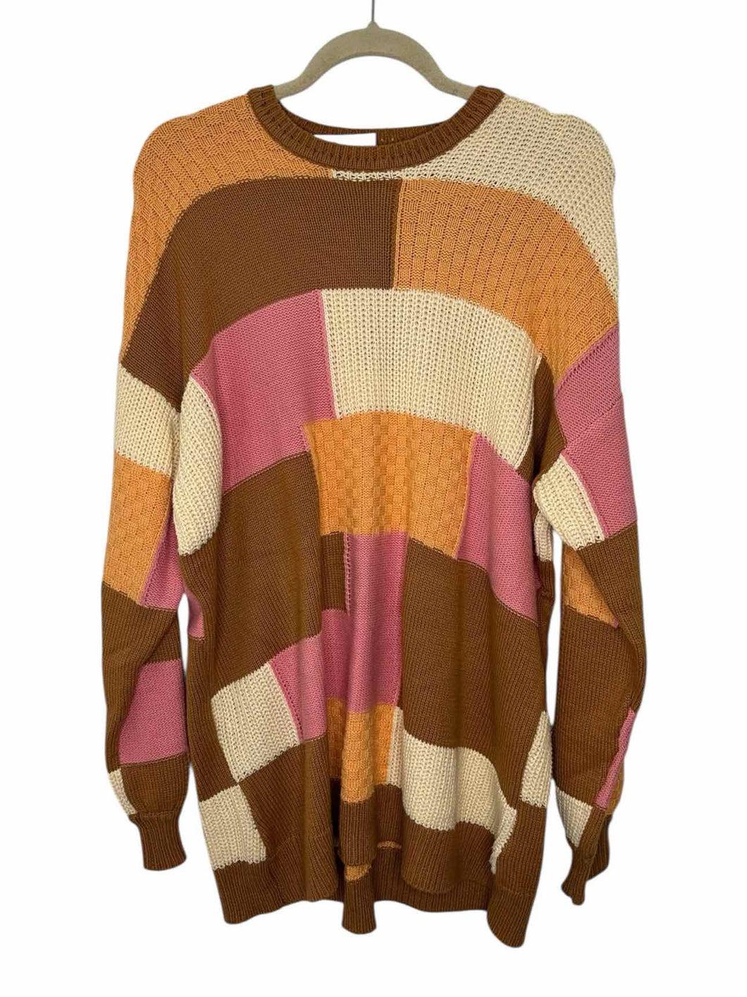 Show Me Your Mumu Size X- Small Tan Print Pre-Owned Sweater- Ladies