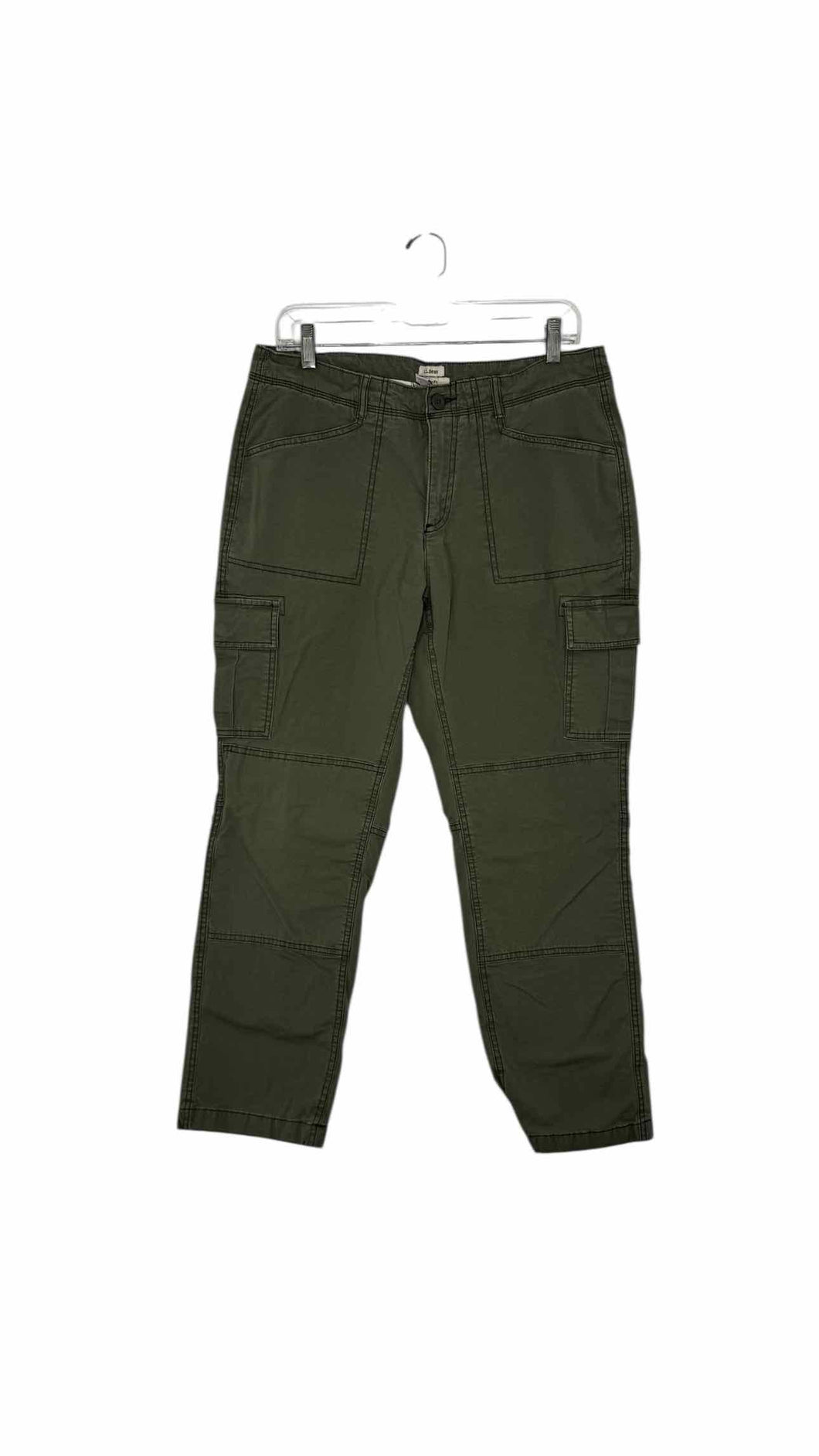 LL Bean Size 12P Olive Pre-Owned Pants- Ladies