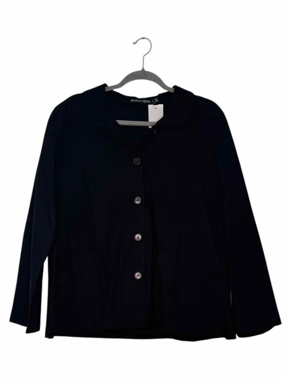 Gudrun Sjoden Size Medium Black Pre-Owned Blazer/Indoor Jacket- Ladies