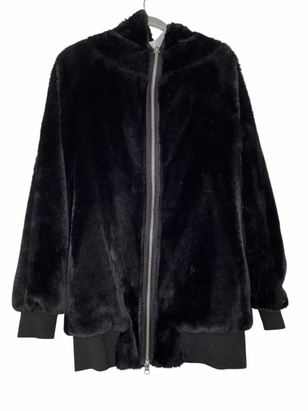 Free People Size Small Black Pre-Owned Coat- Ladies