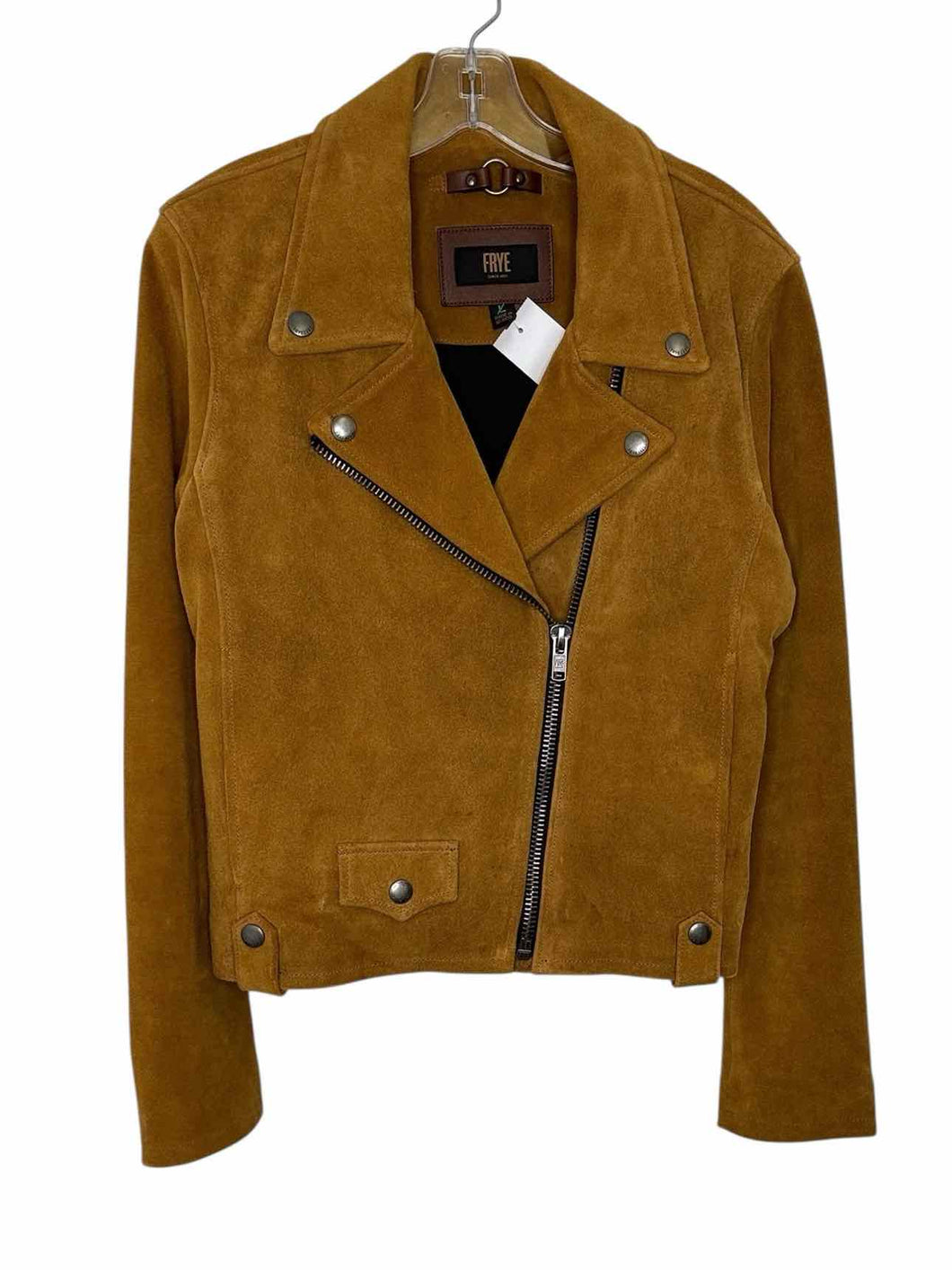 Frye Size Large Tan Pre-Owned Jacket- Ladies