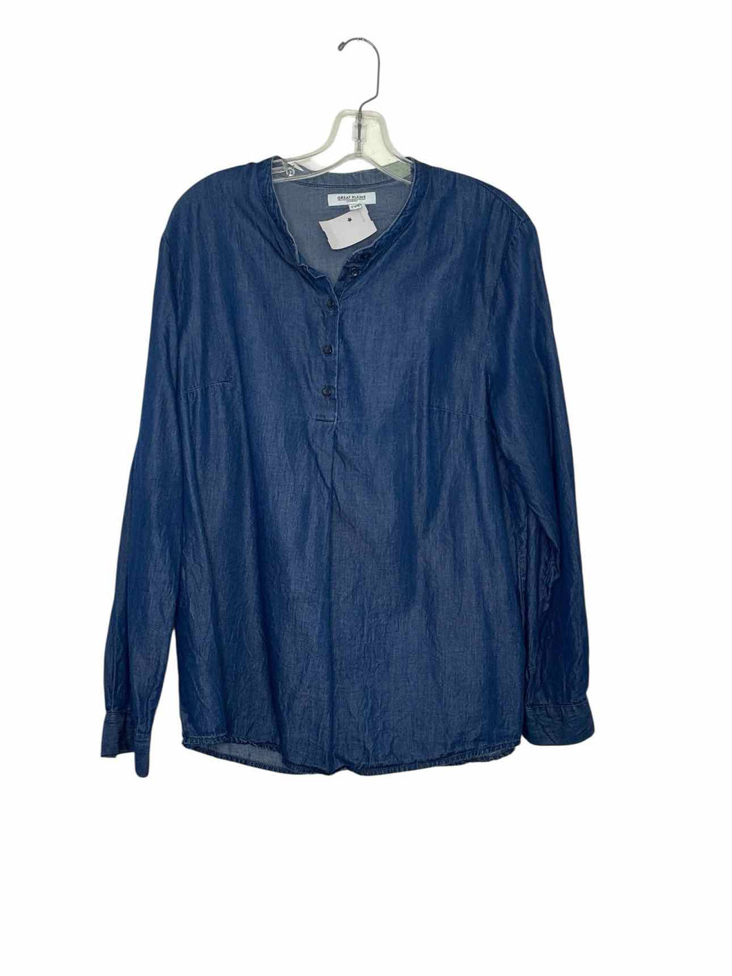 Great Plains London Size 10 Denim Pre-Owned Blouse- Ladies
