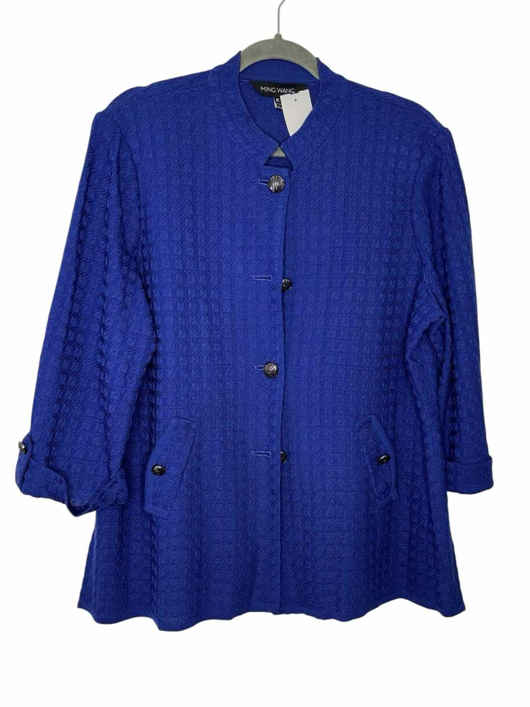 Ming Wang Size X-Large Blue Pre-Owned Blazer/Indoor Jacket- Ladies