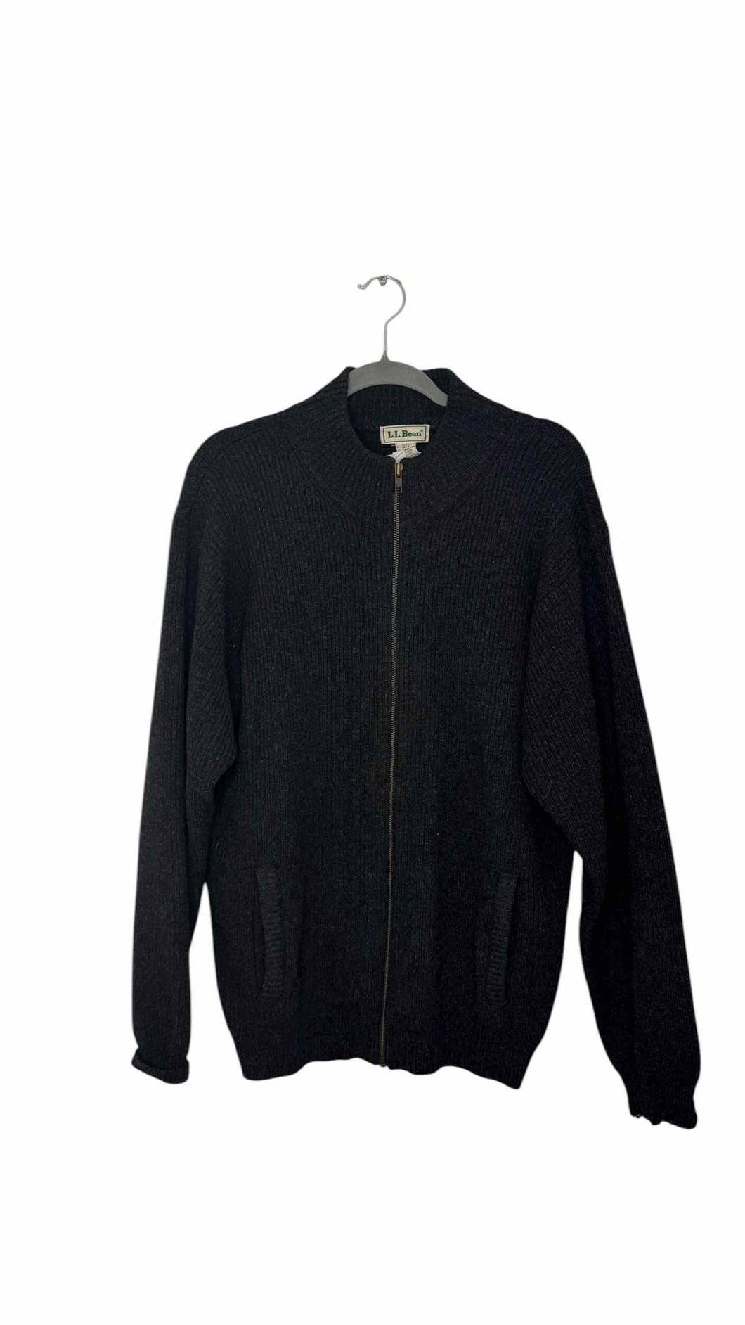 LL Bean Size M Charcoal Pre-Owned Sweater- Mens