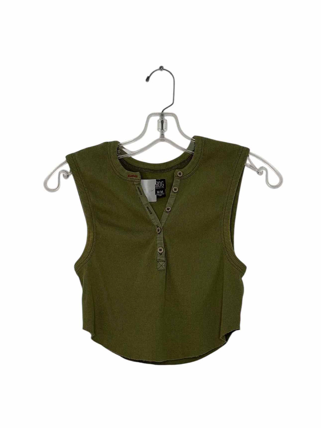 BDG Size Medium Green Pre-Owned Tank Top- Ladies