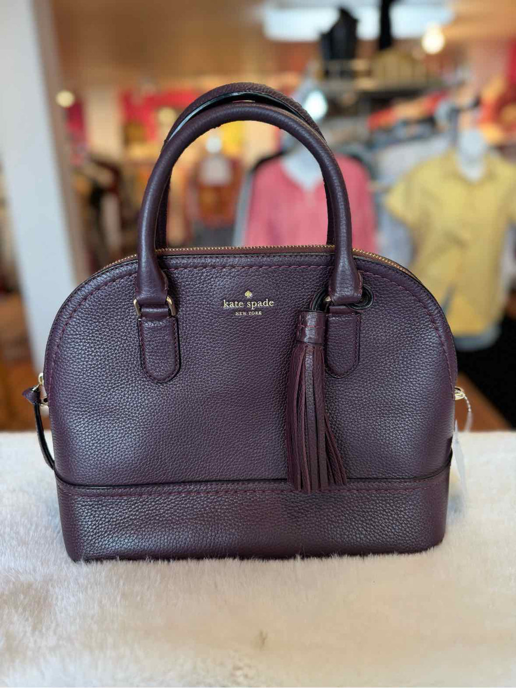 Kate Spade Size Medium Plum Pre-Owned Purse- Ladies