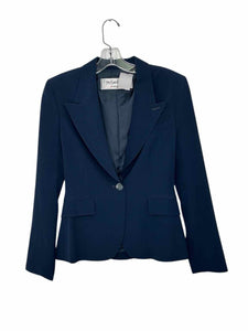 Yves St. Laurent Size 2/4 Blue Pre-Owned Blazer/Indoor Jacket- Ladies