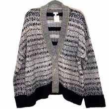 Load image into Gallery viewer, Pilcro Size Large Grey Print Pre-Owned Sweater- Ladies
