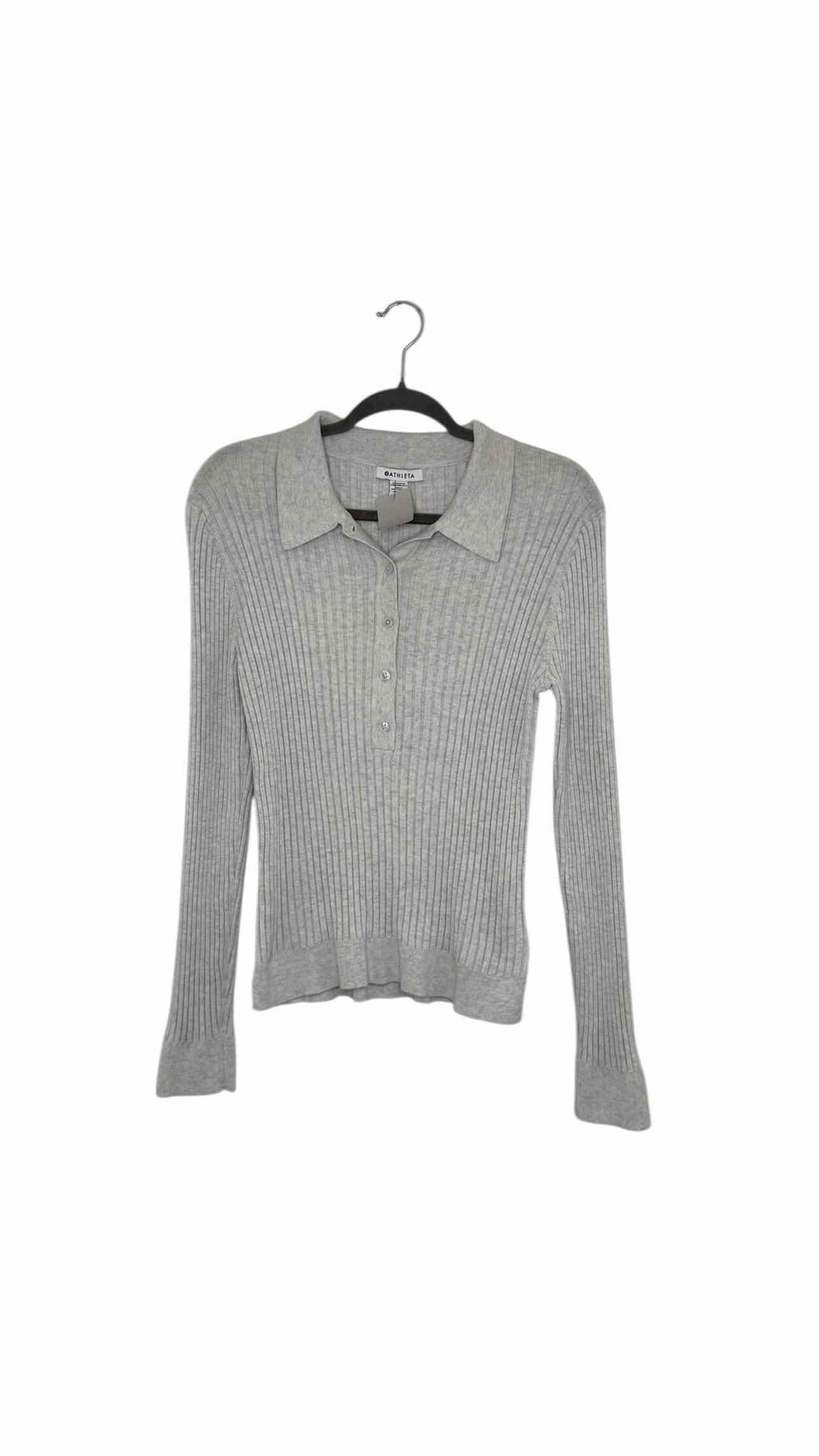 Athleta Size Large Grey Pre-Owned Sweater- Ladies