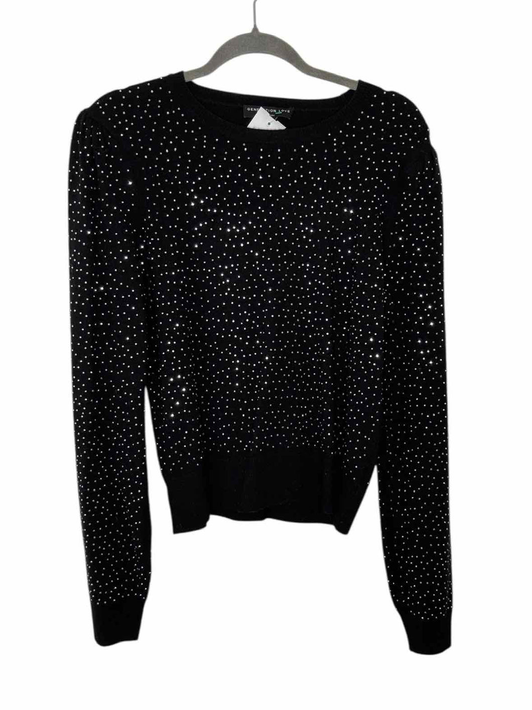 Generation Love Size X- Small Black Pre-Owned Sweater- Ladies