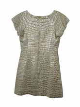 Load image into Gallery viewer, Size 10 Gold Print Pre-Owned Dress- Ladies
