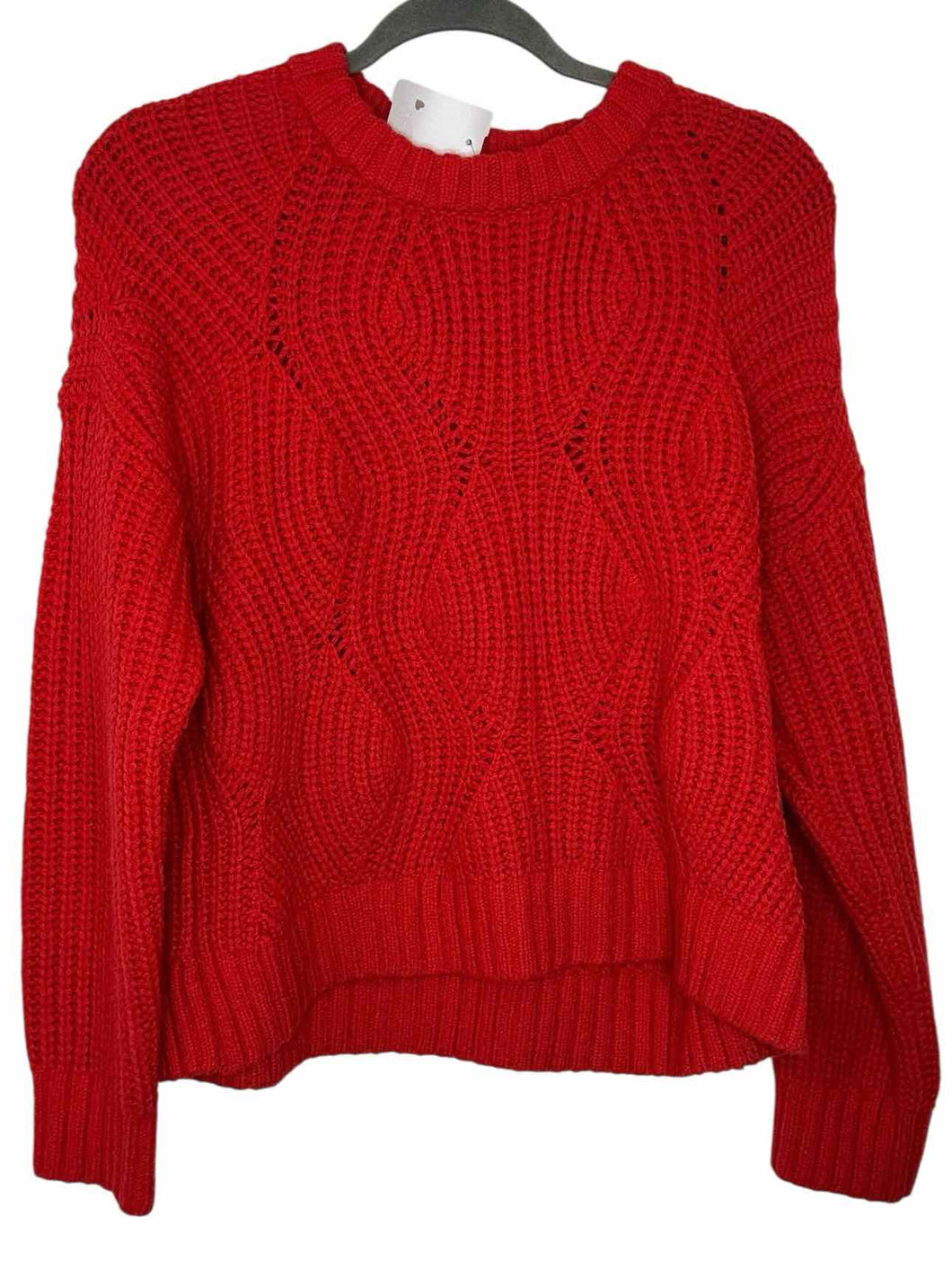 Madewell Size Medium Red Pre-Owned Sweater- Ladies