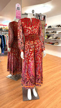 Load image into Gallery viewer, Oscar de la Renta Size Medium Red Print Pre-Owned Dress- Ladies
