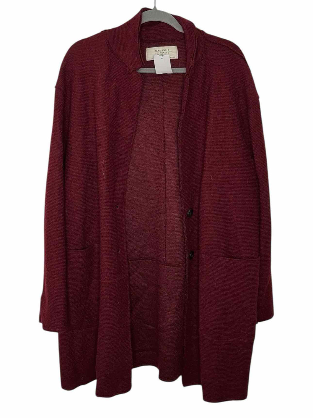 Zara Size X-Large Maroon Pre-Owned Blazer/Indoor Jacket- Ladies