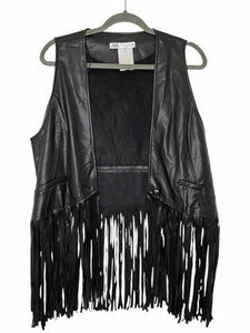 Zara Size Large Black Pre-Owned Vest- Ladies