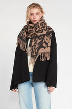Load image into Gallery viewer, Look by M Size One Size Animal Print Scarf- Ladies
