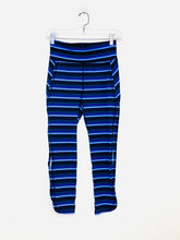 Load image into Gallery viewer, Free People Size X- Small Black Stripe Leggings- Ladies
