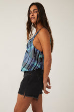 Load image into Gallery viewer, Free People Size X- Small Blue Plaid Tank Top- Ladies
