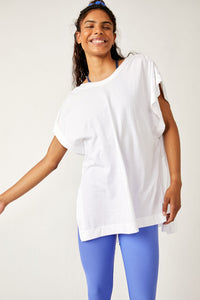 Free People Size X- Small White T-Shirt- Ladies