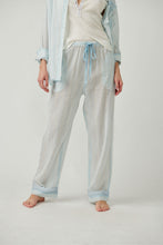 Load image into Gallery viewer, Free People Size X- Small Blue Stripe Pants- Ladies
