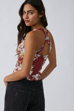 Load image into Gallery viewer, Free People Size Small Rust Print Tank Top- Ladies
