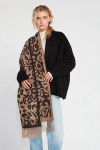 Look by M Size One Size Animal Print Scarf- Ladies