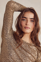 Load image into Gallery viewer, Free People Size X- Small Gold Top- Ladies
