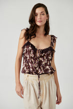 Load image into Gallery viewer, Free People Size X- Small Maroon Print Bodysuit- Ladies
