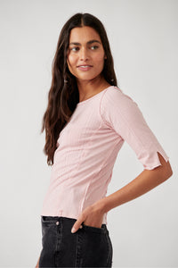 Free People Size X- Small Baby Pink Top- Ladies