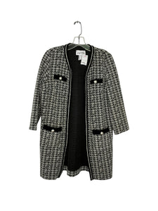 Joseph Ribkoff Size 4 Black Print Blazer/Indoor Jacket- Ladies