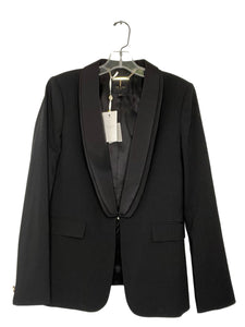 Ted Baker Size 4 Black Blazer/Indoor Jacket- Ladies