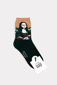 7Days Socks Size One Size Black Print Hosiery- Ladies