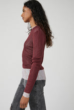 Load image into Gallery viewer, Free People Size X- Small Garnet Sweater- Ladies
