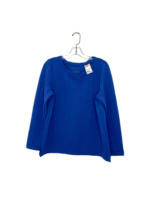 Talbots Size Medium Blue Sweatshirt- Ladies