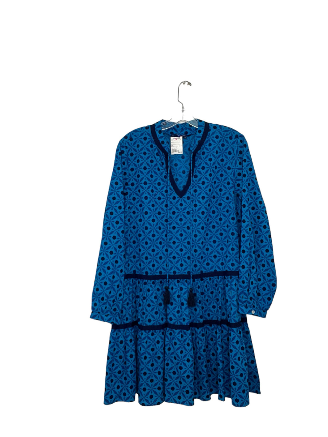 Size Medium Blue Print Dress- Ladies