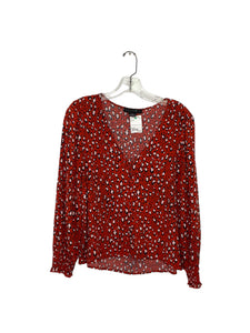 Sanctuary Size Small Red Print Blouse- Ladies