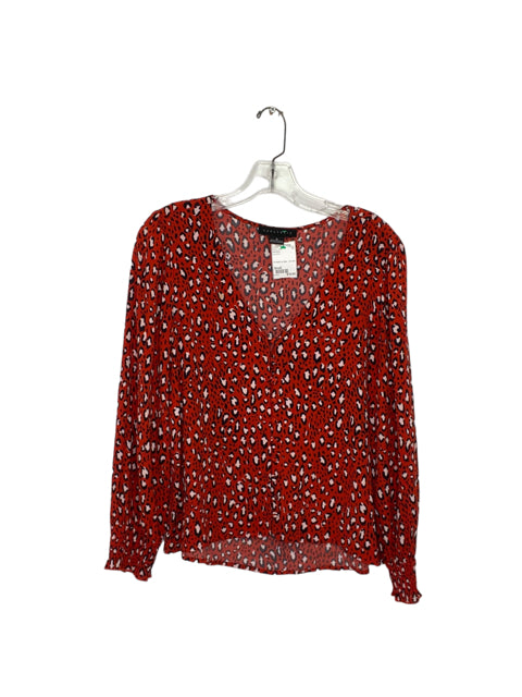 Sanctuary Size Small Red Print Blouse- Ladies